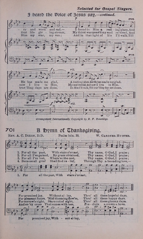 Celestial Songs: a collection of 900 choice hymns and choruses, selected for all kinds of Christian Getherings, Evangelistic Word, Solo Singers, Choirs, and the Home Circle page 627