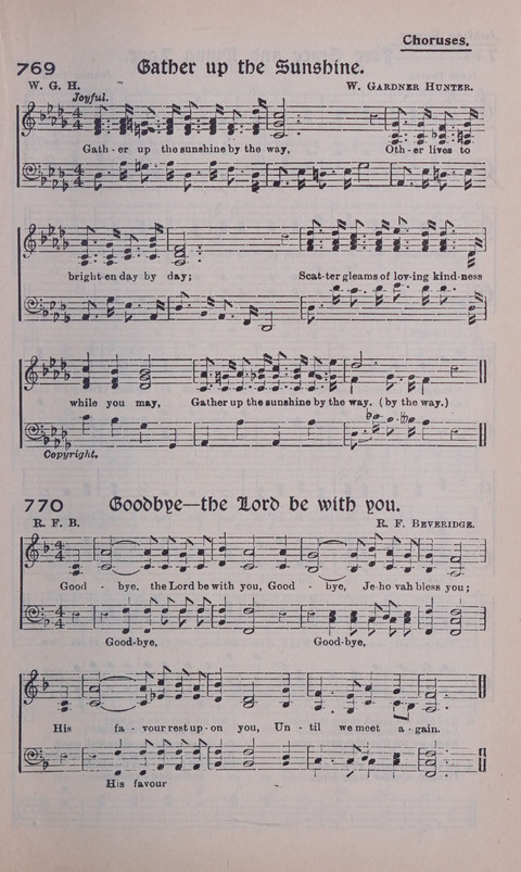 Celestial Songs: a collection of 900 choice hymns and choruses, selected for all kinds of Christian Getherings, Evangelistic Word, Solo Singers, Choirs, and the Home Circle page 679