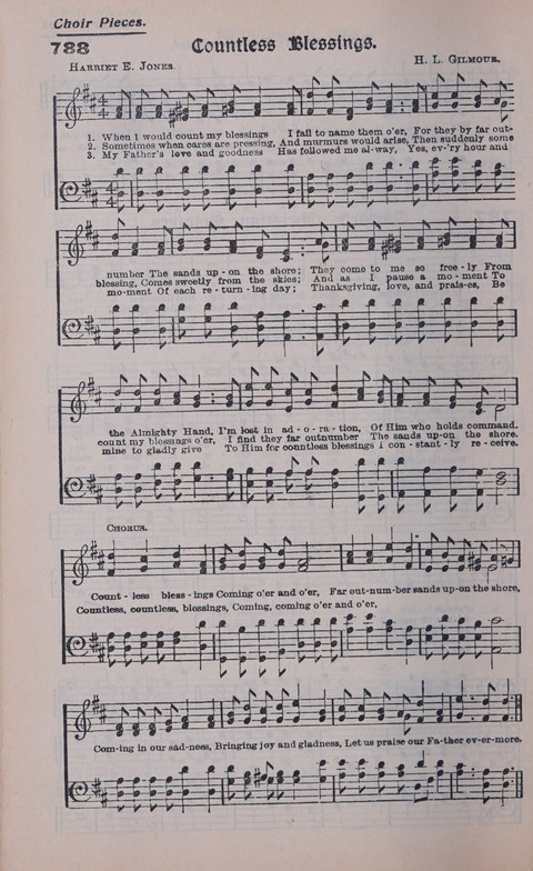 Celestial Songs: a collection of 900 choice hymns and choruses, selected for all kinds of Christian Getherings, Evangelistic Word, Solo Singers, Choirs, and the Home Circle page 696