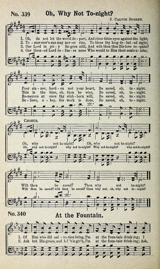 Calvary Songs: A Choice Collection of Gospel Songs, both Old and New page 307
