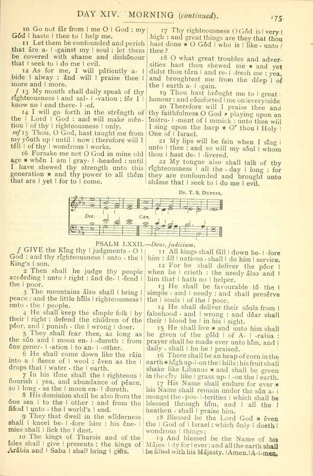 The Church Service Book: containing the words and music for the choral service, the morning and evening canticles, the holy communion, the Psalter, a selection of hymns from the hymnal with music page 186