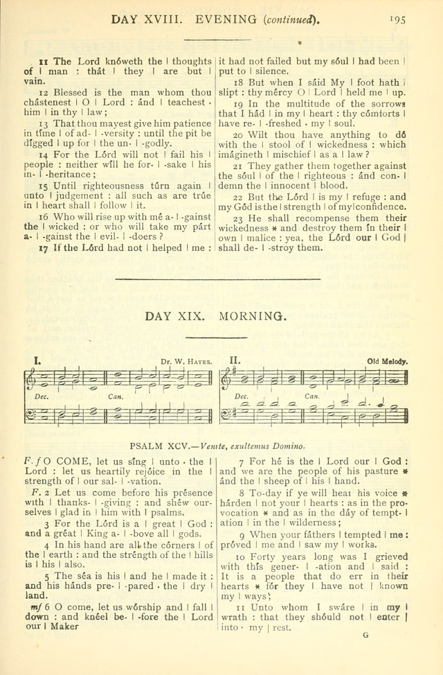 The Church Service Book: containing the words and music for the choral service, the morning and evening canticles, the holy communion, the Psalter, a selection of hymns from the hymnal with music page 206