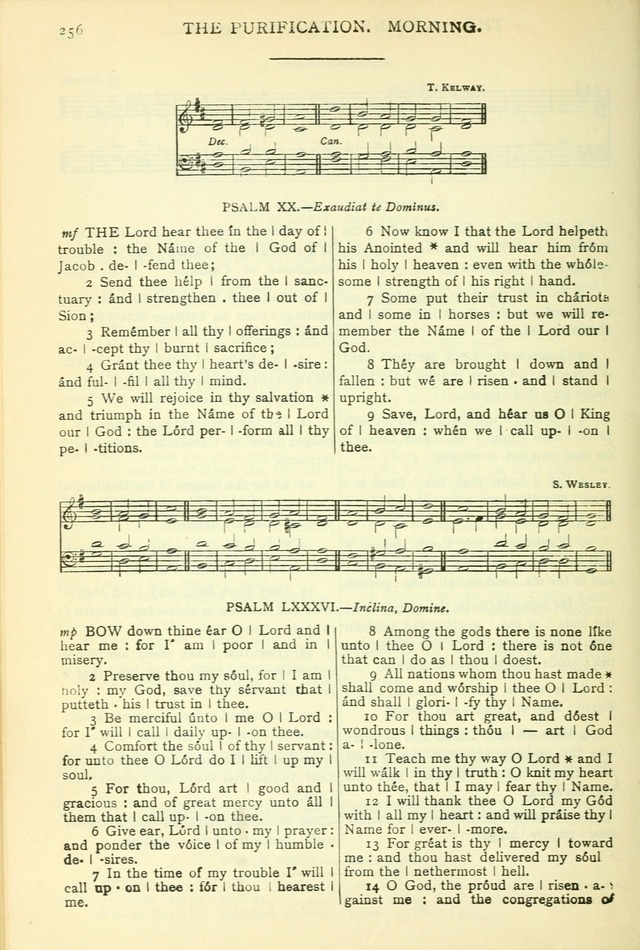 The Church Service Book: containing the words and music for the choral service, the morning and evening canticles, the holy communion, the Psalter, a selection of hymns from the hymnal with music page 269