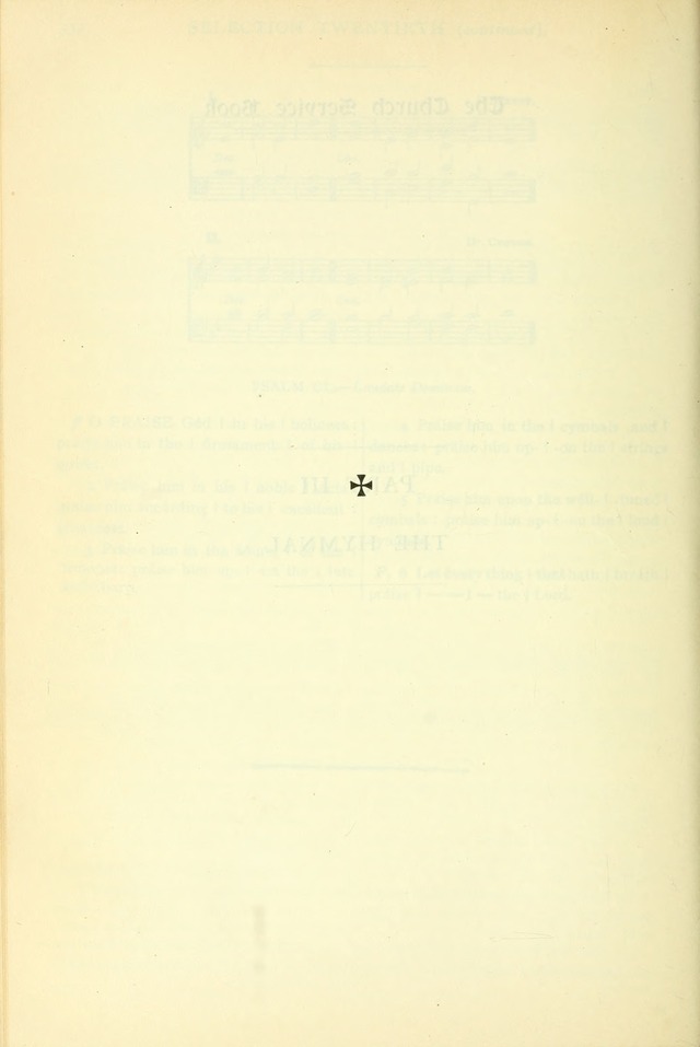 The Church Service Book: containing the words and music for the choral service, the morning and evening canticles, the holy communion, the Psalter, a selection of hymns from the hymnal with music page 347