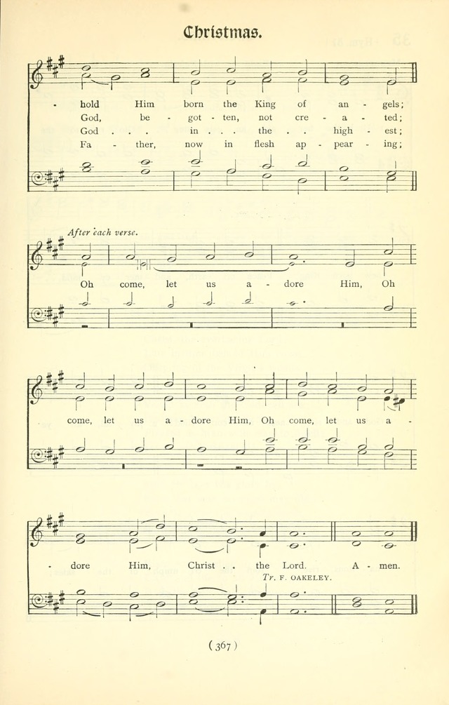 The Church Service Book: containing the words and music for the choral service, the morning and evening canticles, the holy communion, the Psalter, a selection of hymns from the hymnal with music page 382