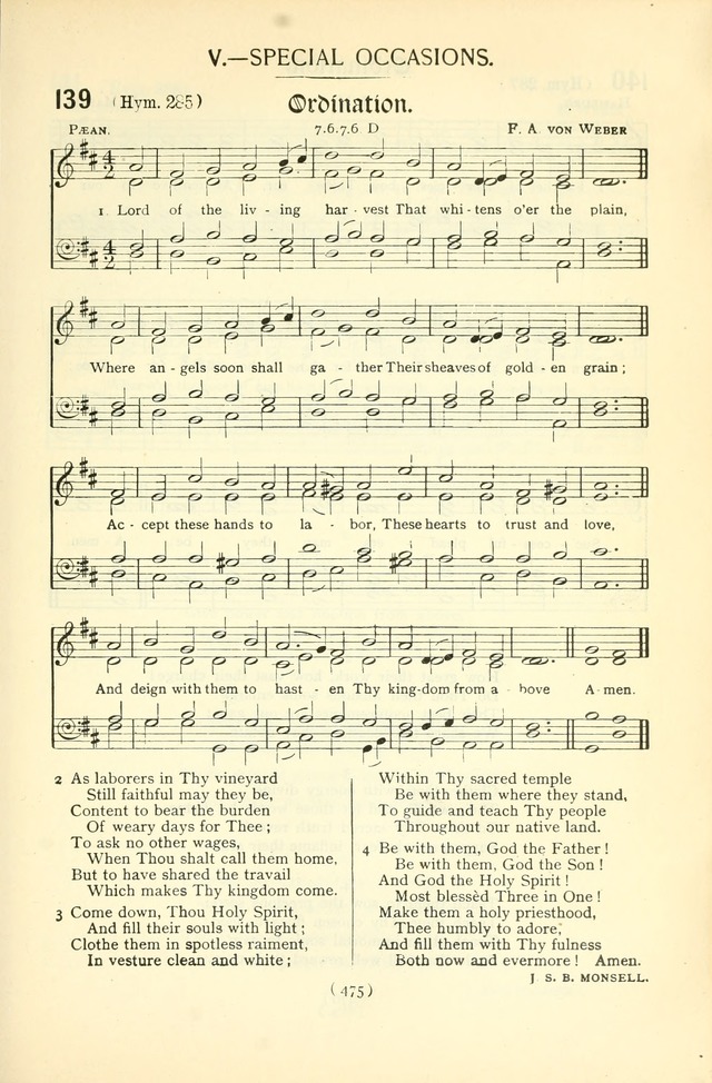 The Church Service Book: containing the words and music for the choral service, the morning and evening canticles, the holy communion, the Psalter, a selection of hymns from the hymnal with music page 490
