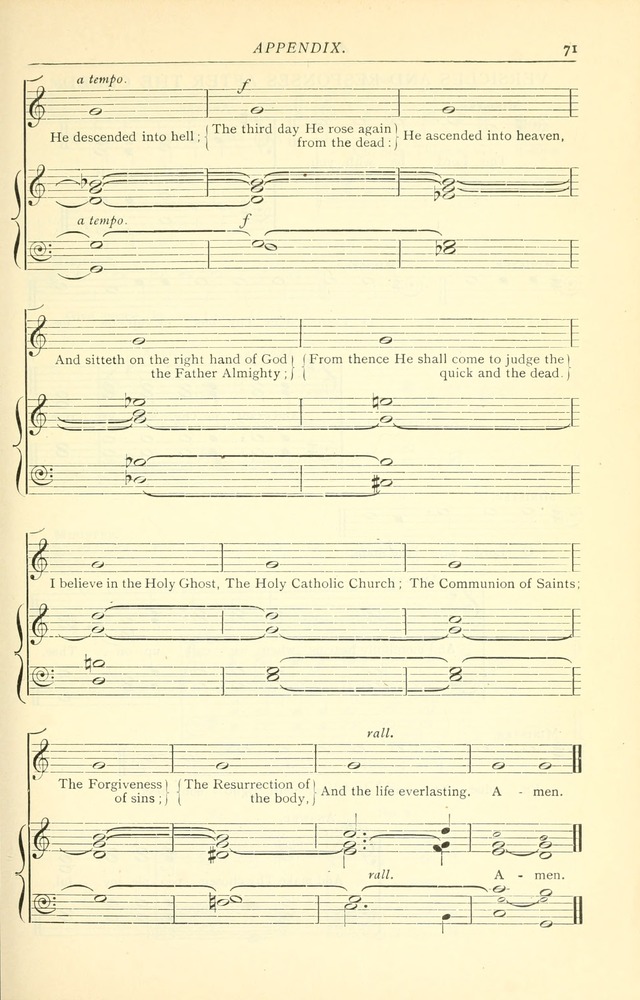 The Church Service Book: containing the words and music for the choral service, the morning and evening canticles, the holy communion, the Psalter, a selection of hymns from the hymnal with music page 78