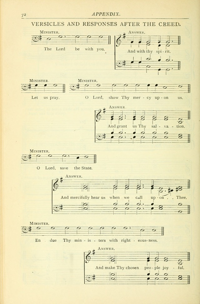 The Church Service Book: containing the words and music for the choral service, the morning and evening canticles, the holy communion, the Psalter, a selection of hymns from the hymnal with music page 79