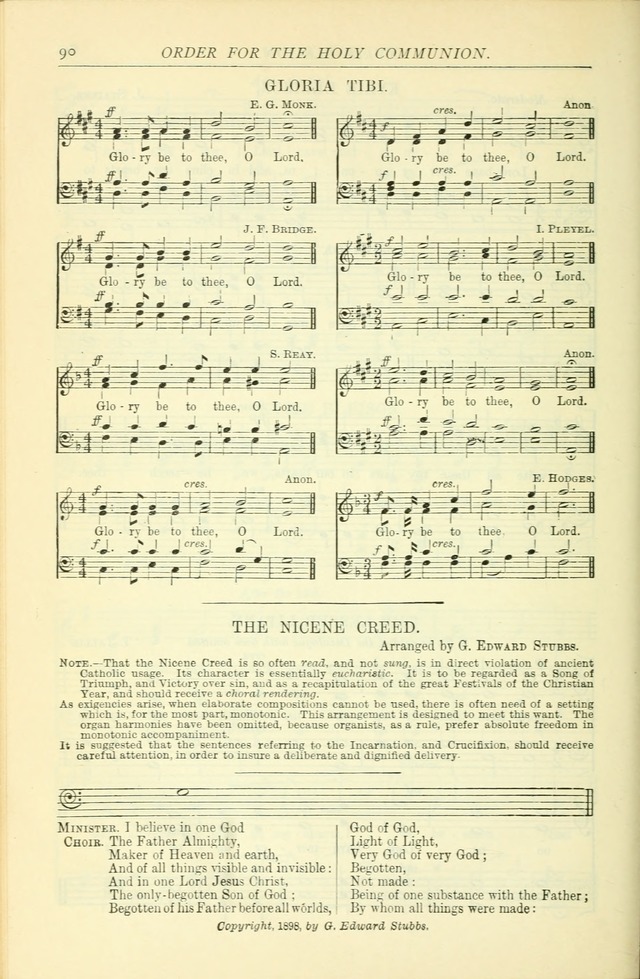 The Church Service Book: containing the words and music for the choral service, the morning and evening canticles, the holy communion, the Psalter, a selection of hymns from the hymnal with music page 97