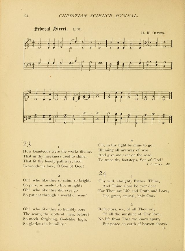 Christian Science Hymnal: a selection of spiritual songs page 24