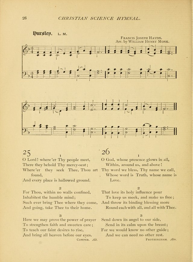 Christian Science Hymnal: a selection of spiritual songs page 26