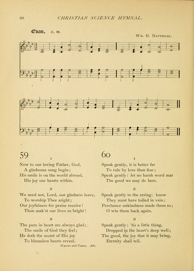Christian Science Hymnal: a selection of spiritual songs page 60