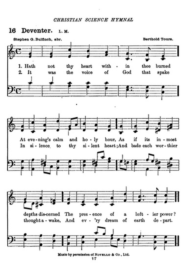Christian Science Hymnal page 17