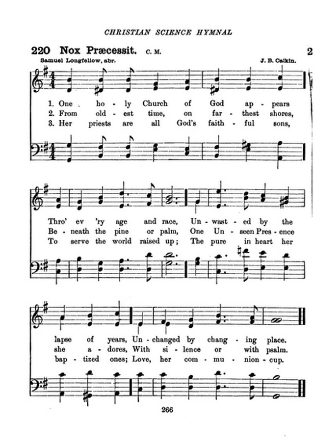 Christian Science Hymnal page 266