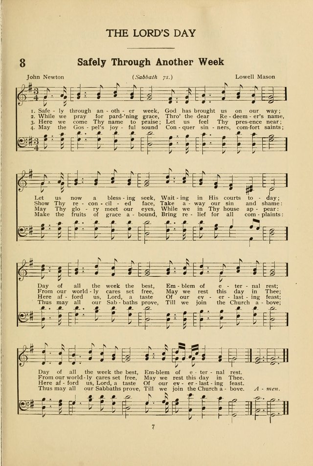 The Church School Hymnal page 7