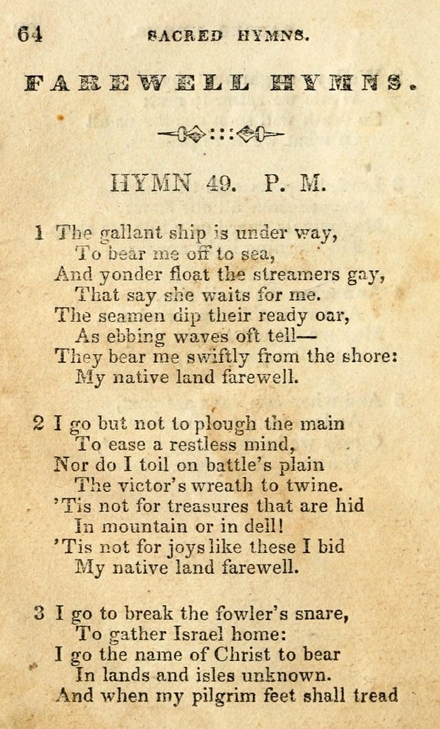 A Collection of Sacred Hymns, for the Church of the Latter Day Saints page 64