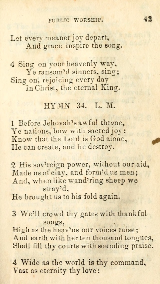 A Collection of Sacred Hymns, for the Church of Jesus Christ of Latter Day Saints page 45
