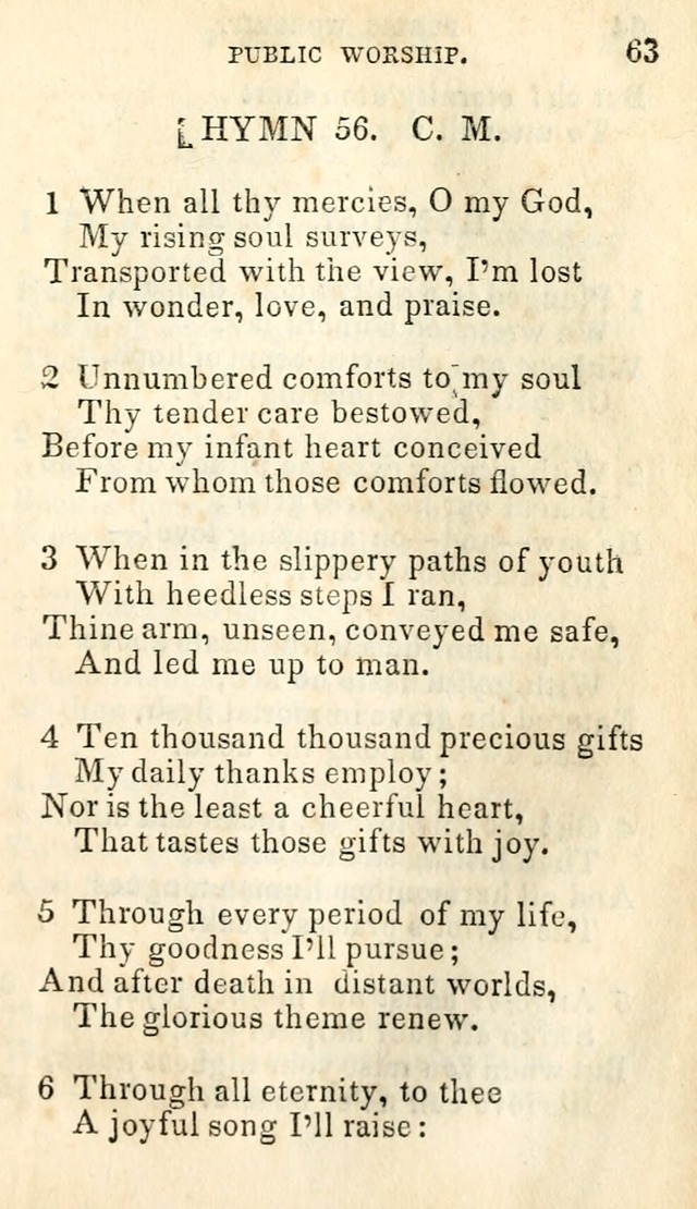 A Collection of Sacred Hymns, for the Church of Jesus Christ of Latter Day Saints page 65