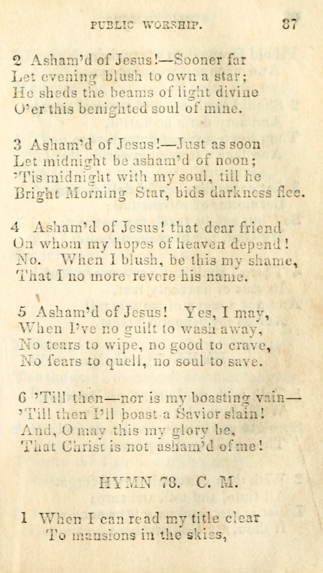 A Collection of Sacred Hymns, for the Church of Jesus Christ of Latter Day Saints page 89
