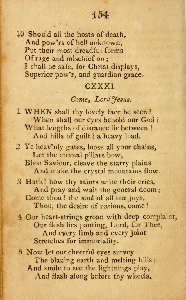 A Choice Selection of Hymns and Spiritual Songs: designed for the use of  the pious page 156