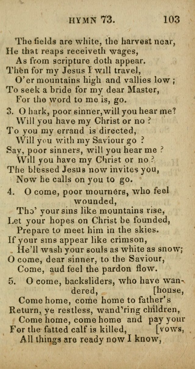 A Choice Selection of Hymns and Spiritual Songs, Designed to Aid in the Devotions of Prayer, Conference, and Camp-Meetings page 114