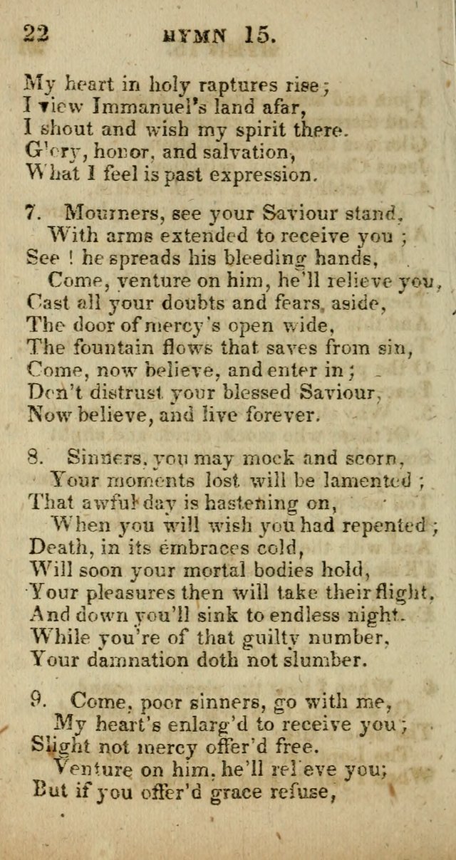 A Choice Selection of Hymns and Spiritual Songs, Designed to Aid in the Devotions of Prayer, Conference, and Camp-Meetings page 29