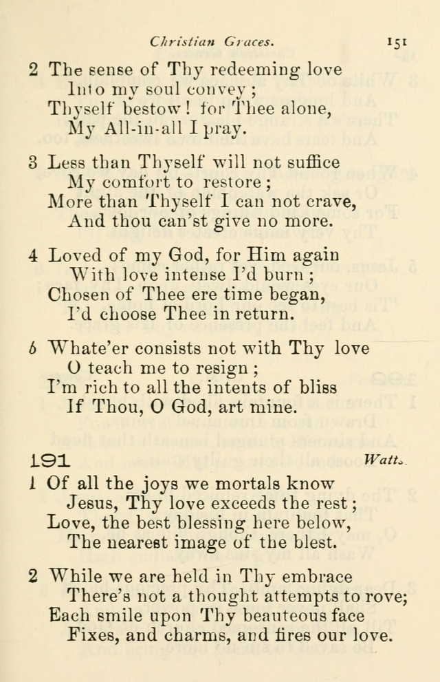 A Choice Selection of Hymns and Spiritual Songs for the use of the Baptist Church and all lovers of song page 154