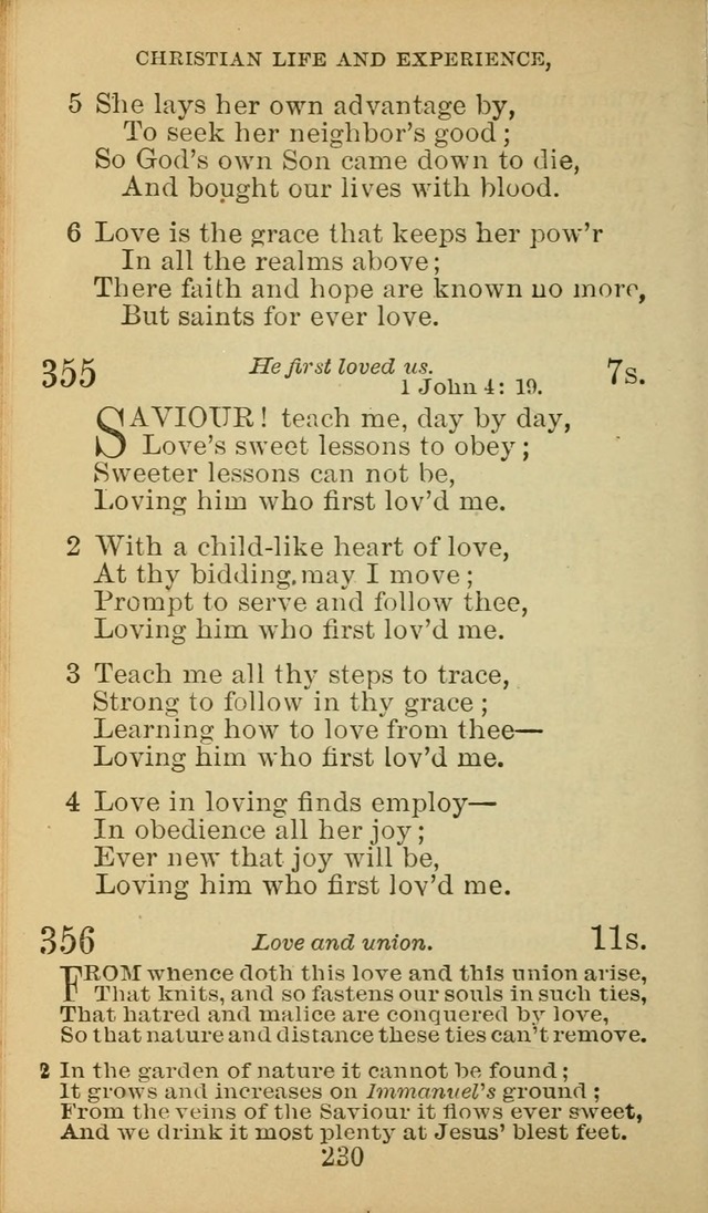 A Collection of Spiritual Hymns: adapted to the Various Kinds of Christian Worship, and especially designed for the use of the Brethren in Christ. 2nd ed. page 232