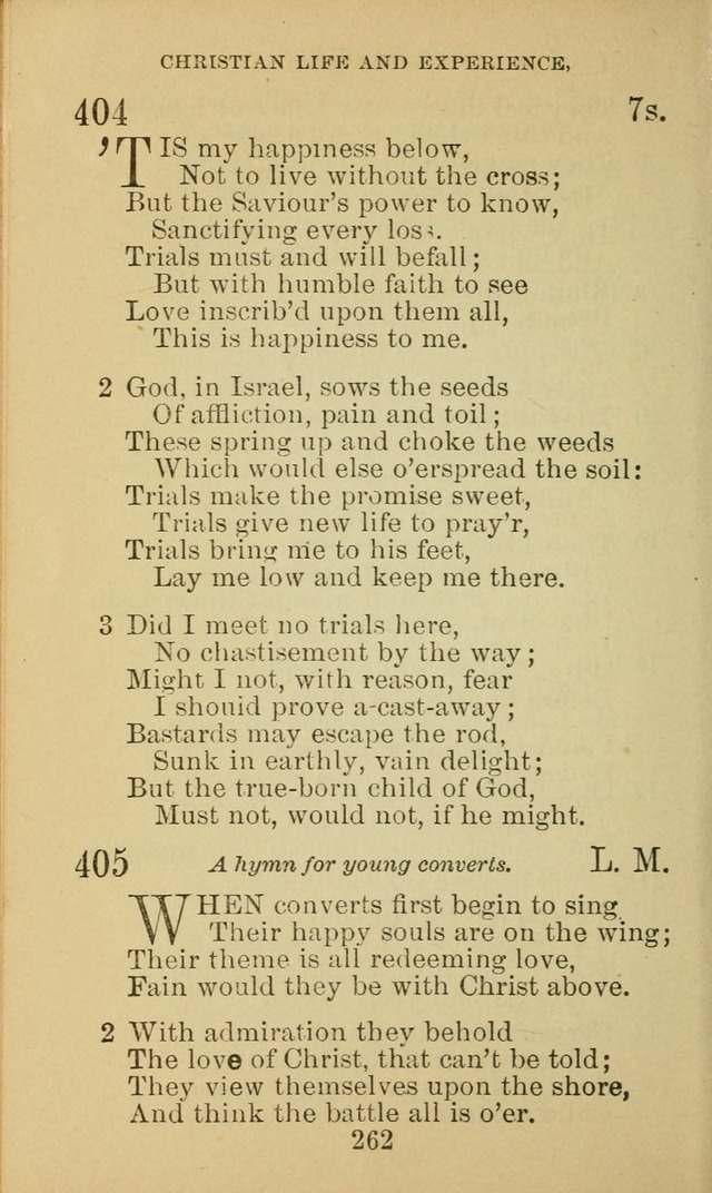 A Collection of Spiritual Hymns: adapted to the Various Kinds of Christian Worship, and especially designed for the use of the Brethren in Christ. 2nd ed. page 264