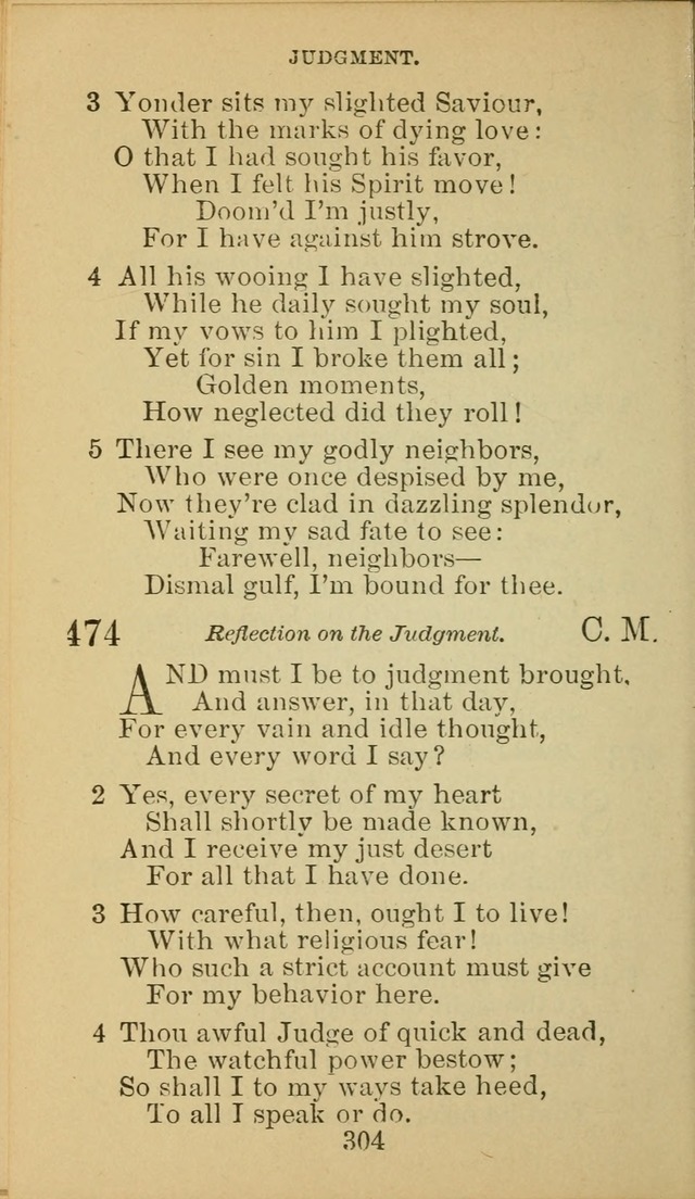 A Collection of Spiritual Hymns: adapted to the Various Kinds of Christian Worship, and especially designed for the use of the Brethren in Christ. 2nd ed. page 306