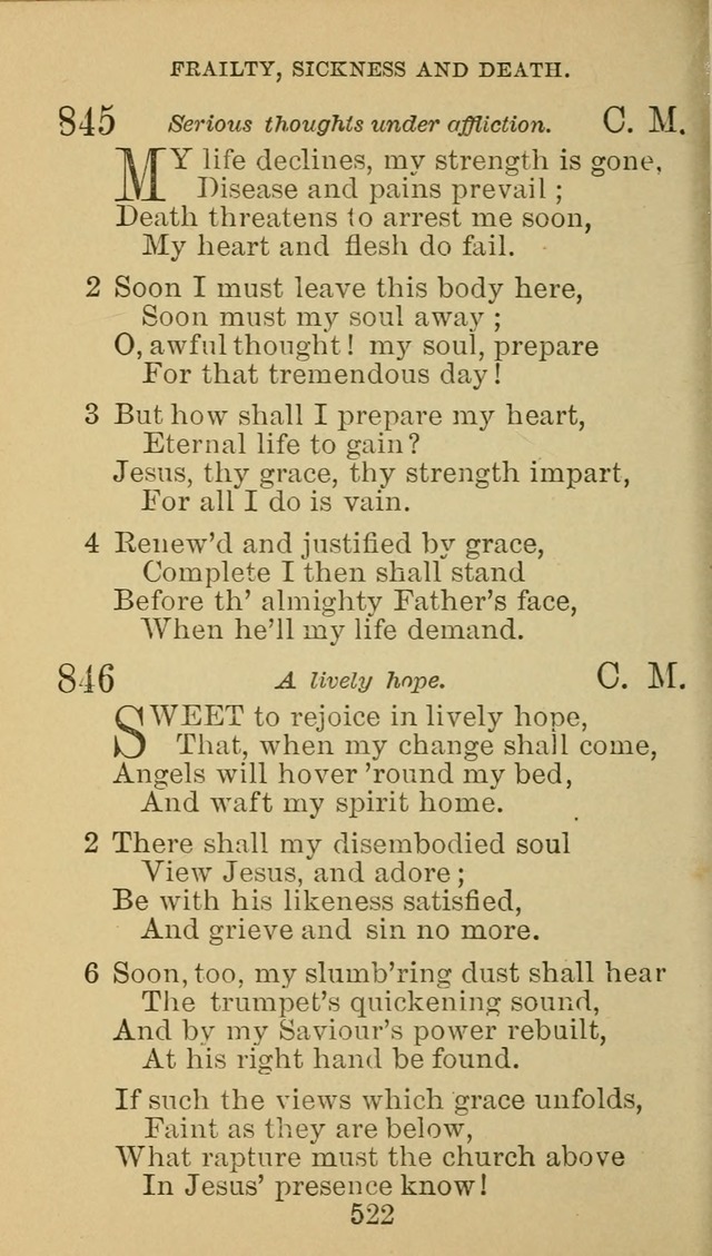 A Collection of Spiritual Hymns: adapted to the Various Kinds of Christian Worship, and especially designed for the use of the Brethren in Christ. 2nd ed. page 528