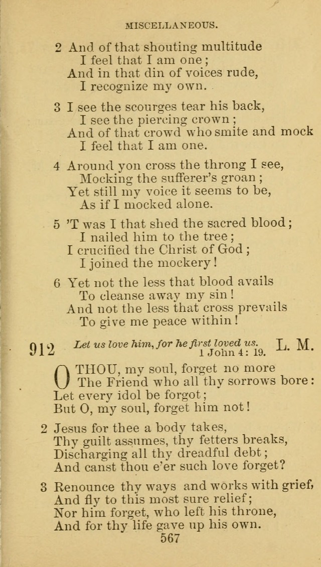 A Collection of Spiritual Hymns: adapted to the Various Kinds of Christian Worship, and especially designed for the use of the Brethren in Christ. 2nd ed. page 573