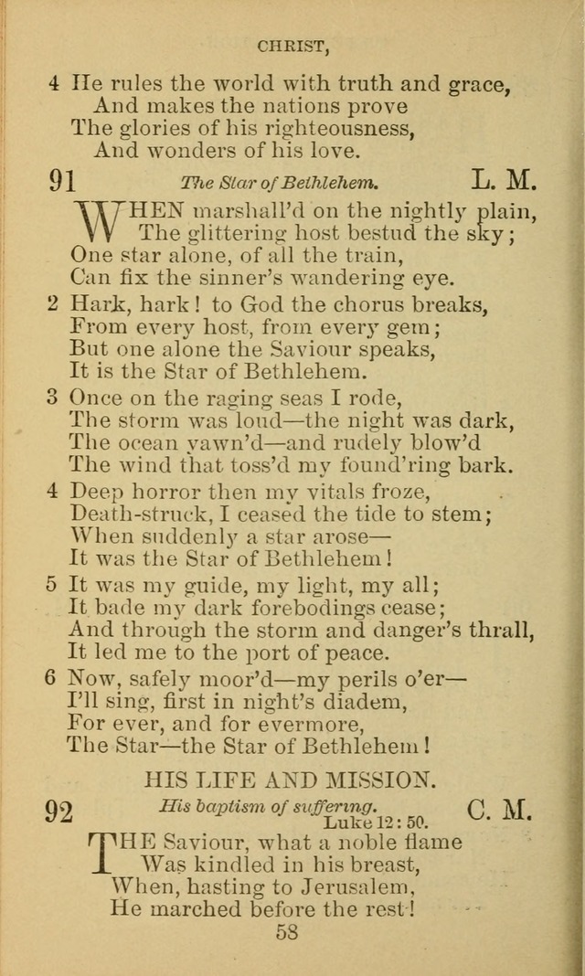 A Collection of Spiritual Hymns: adapted to the Various Kinds of Christian Worship, and especially designed for the use of the Brethren in Christ. 2nd ed. page 60