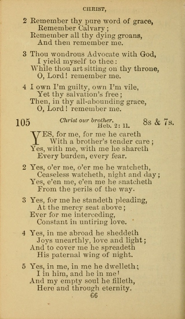 A Collection of Spiritual Hymns: adapted to the Various Kinds of Christian Worship, and especially designed for the use of the Brethren in Christ. 2nd ed. page 68