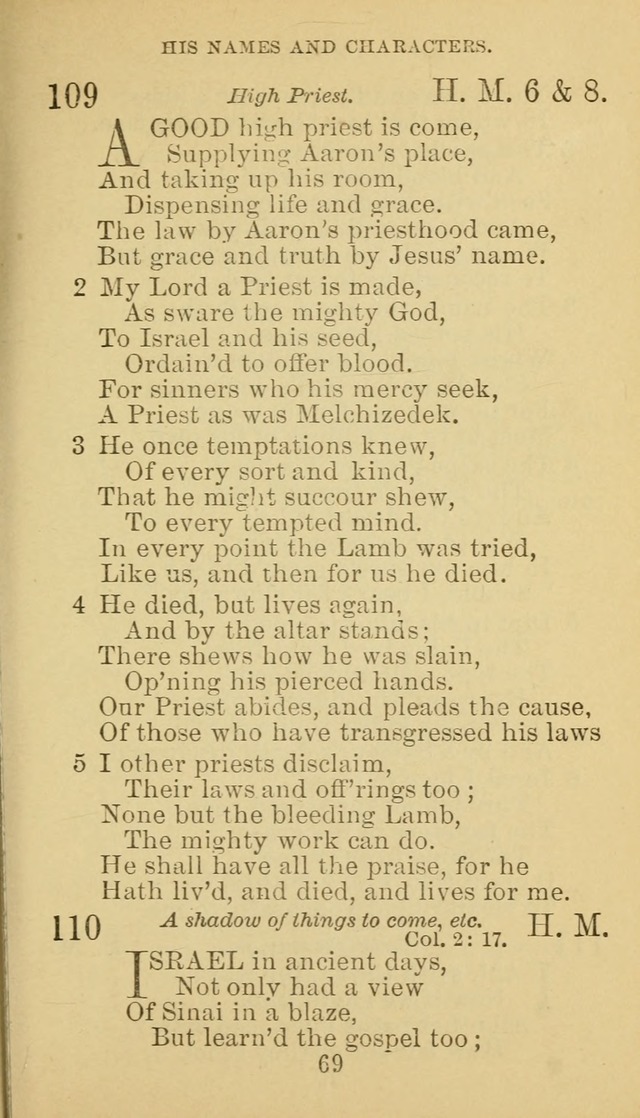 A Collection of Spiritual Hymns: adapted to the Various Kinds of Christian Worship, and especially designed for the use of the Brethren in Christ. 2nd ed. page 71