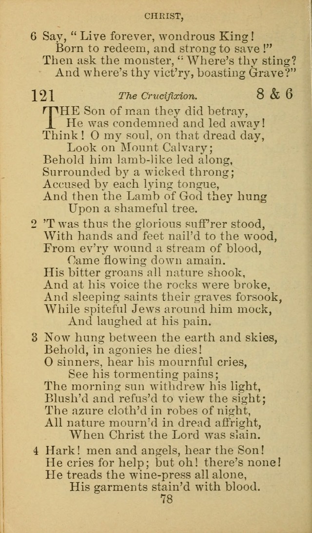 A Collection of Spiritual Hymns: adapted to the Various Kinds of Christian Worship, and especially designed for the use of the Brethren in Christ. 2nd ed. page 80