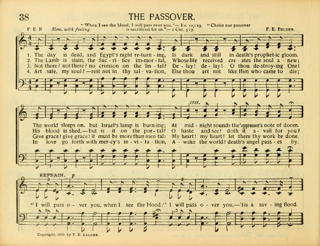 Christ in Song: for all religious services nearly one thousand best gospel hymns, new and old with responsive scripture readings (Rev. and Enl.) page 38