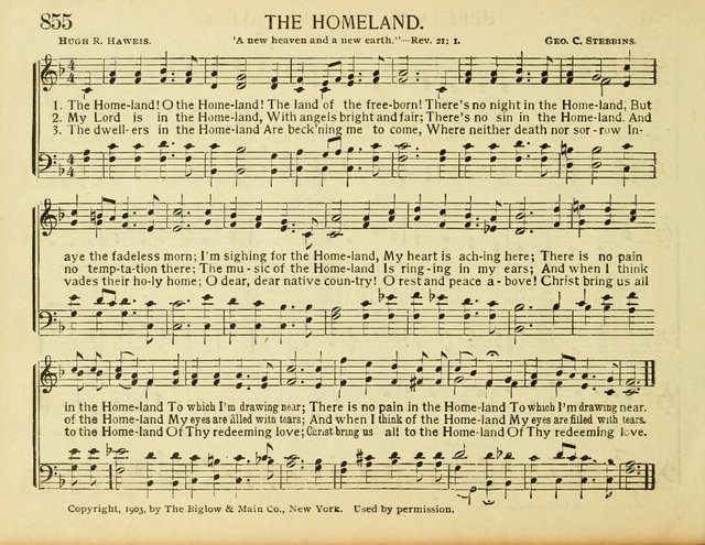 Christ in Song: for all religious services nearly one thousand best gospel hymns, new and old with responsive scripture readings (Rev. and Enl.) page 480