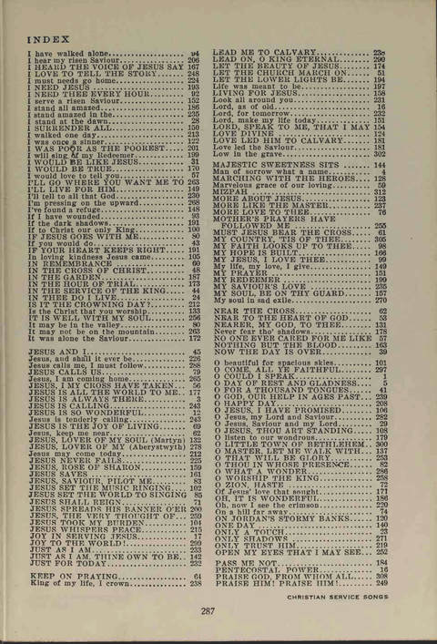 Christian Service Songs page 285