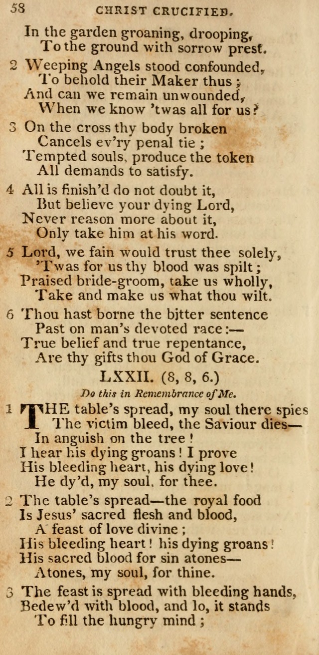 The Cluster of Spiritual Songs, Divine Hymns and Sacred Poems: being chiefly a collection (3rd ed. rev.) page 58