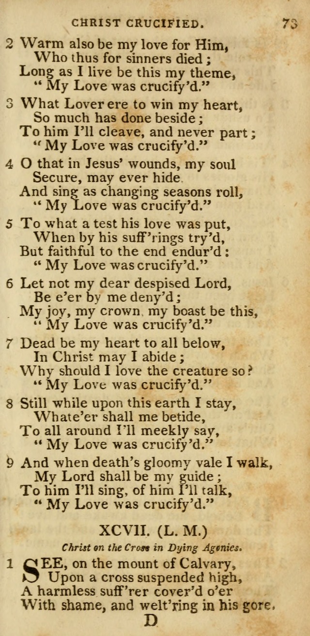 The Cluster of Spiritual Songs, Divine Hymns and Sacred Poems: being chiefly a collection (3rd ed. rev.) page 73
