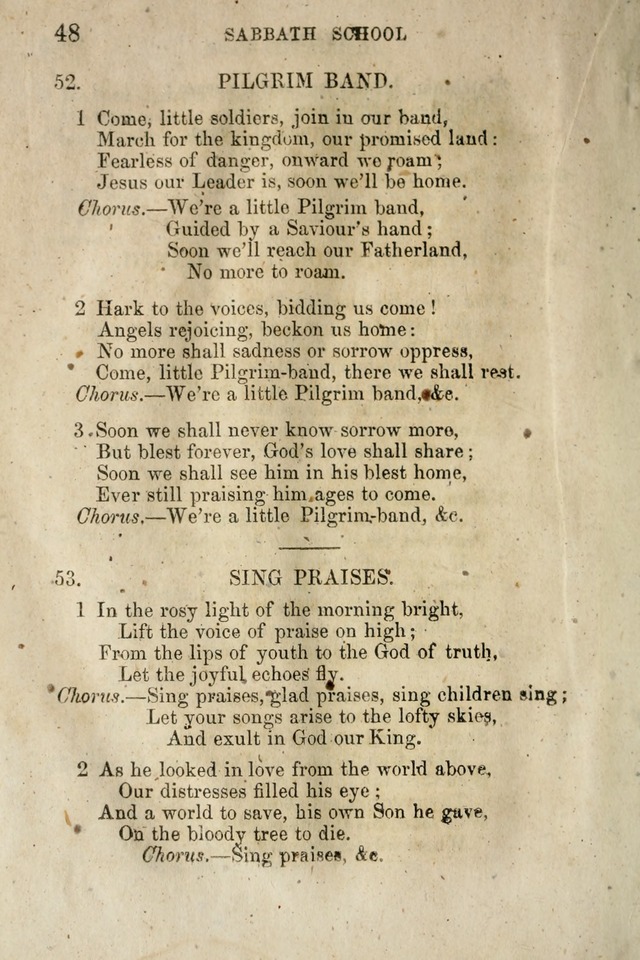 A Collection of Sabbath School Hymns: compiled by a Sabbath School Teacher page 48