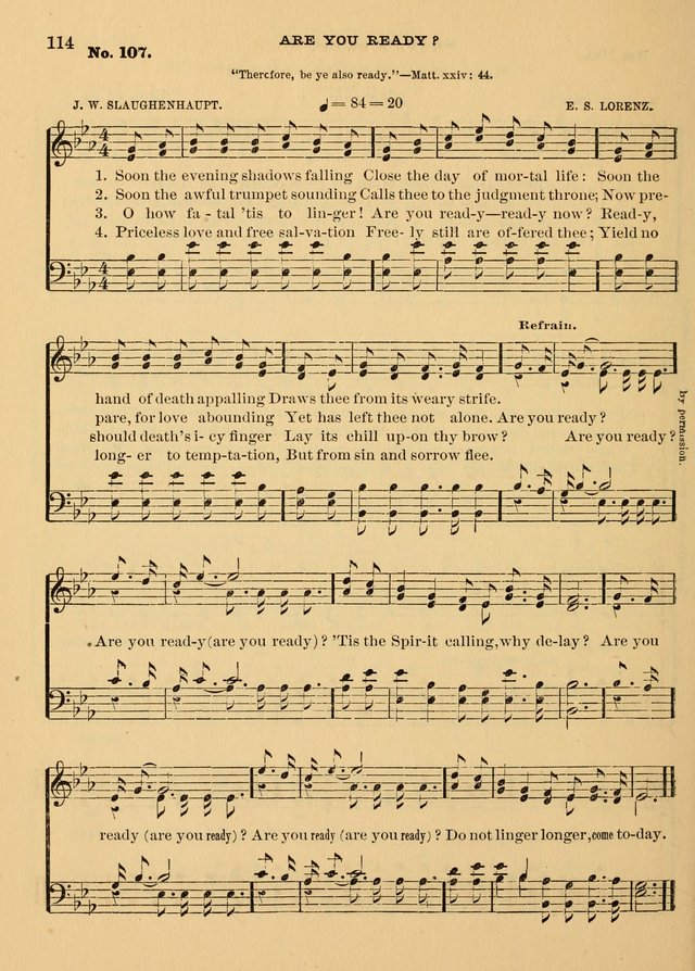 The Christian Sunday School Hymnal: a compilation of choice hymns and tunes for Sunday schools page 114