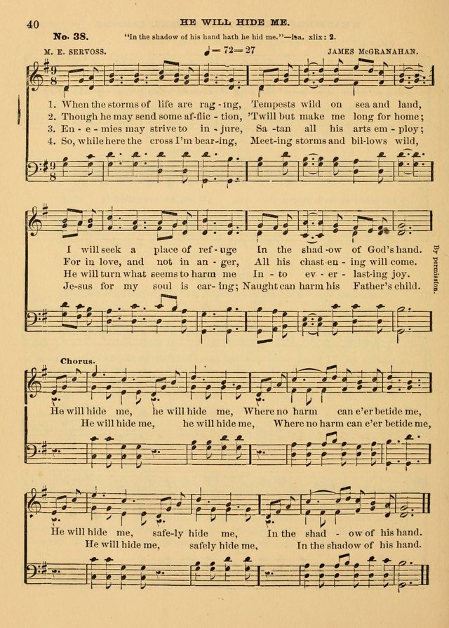 The Christian Sunday School Hymnal: a compilation of choice hymns and tunes for Sunday schools page 40