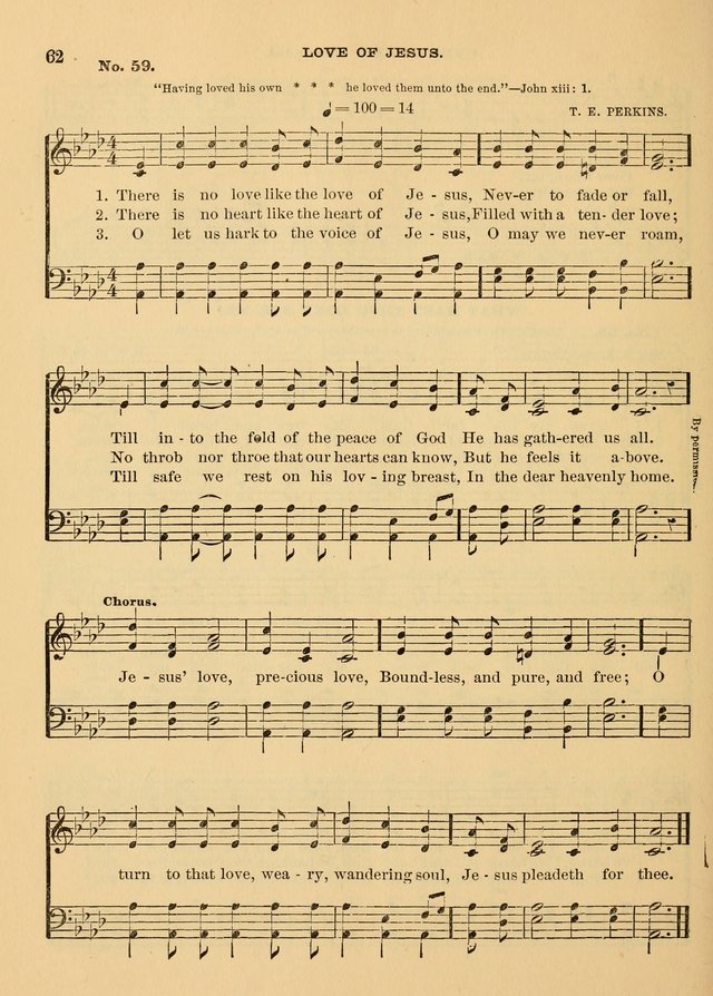 The Christian Sunday School Hymnal: a compilation of choice hymns and tunes for Sunday schools page 62