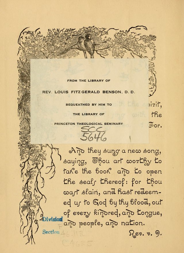 The Christian Sunday School Hymnal: a compilation of choice hymns and tunes for Sunday schools page ii