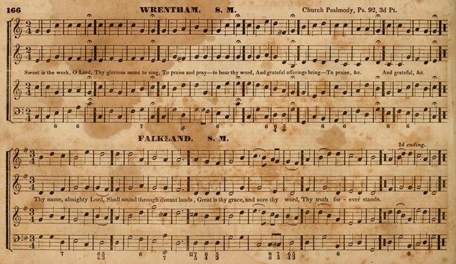 The Choir: or, Union collection of church music. Consisting of a great variety of psalm and hymn tunes, anthems, &c. original and selected. Including many beautiful subjects from the works.. (2nd ed.) page 166