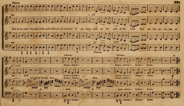 The Choir: or, Union collection of church music. Consisting of a great variety of psalm and hymn tunes, anthems, &c. original and selected. Including many beautiful subjects from the works.. (2nd ed.) page 331