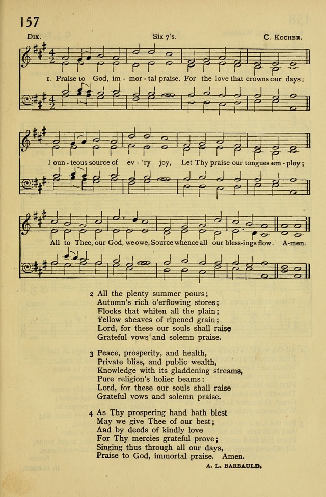 Columbia University Hymnal page 167