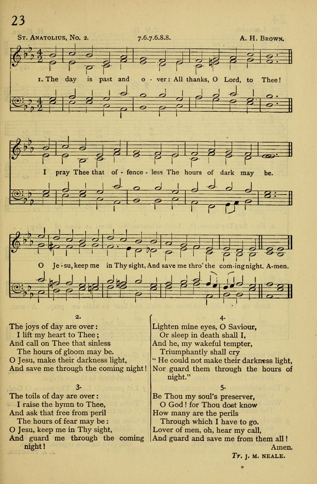 Columbia University Hymnal page 23